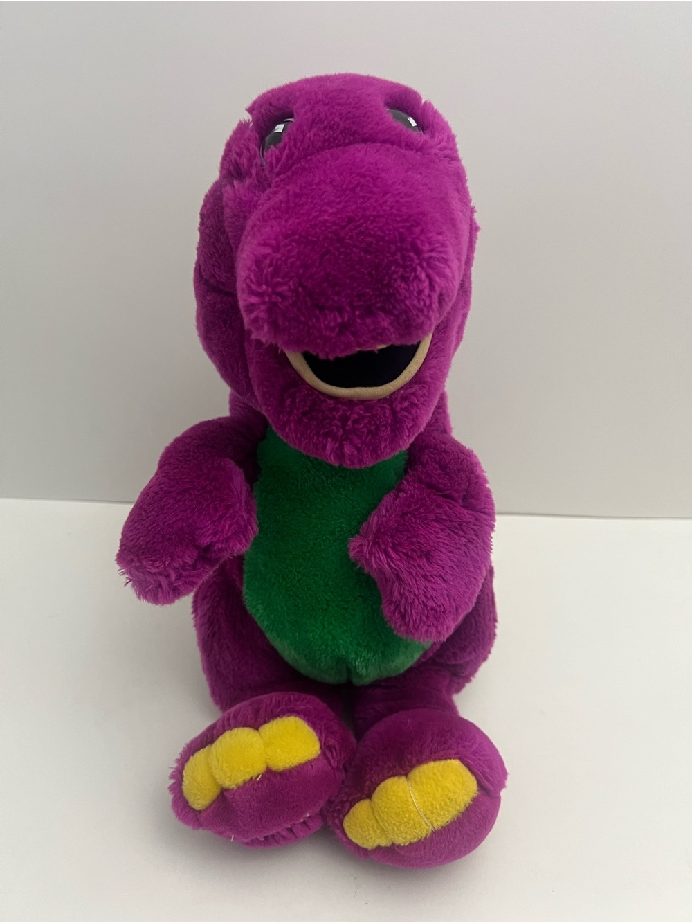 Vintage Barney The Dinosaur Plush 1992 Lyons Group Purple 14" Stuffed Animal To